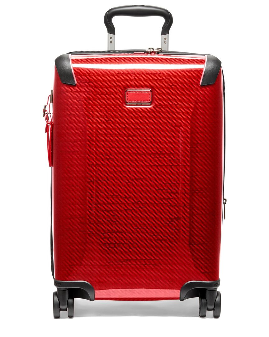 Shop Tumi Tegra Lite International Expandable Leather-trim Carry-on In Red