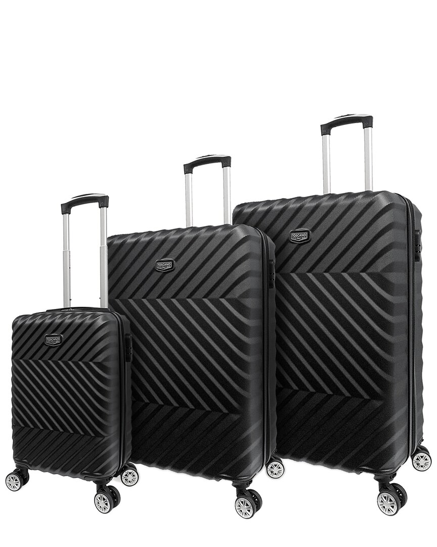Toscano Imperiale 3pc Luggage Set In Black