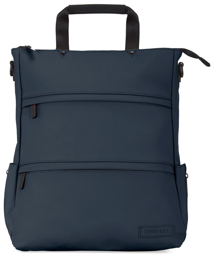 Edition22 Core Convertible Tote To Backpack In Blue