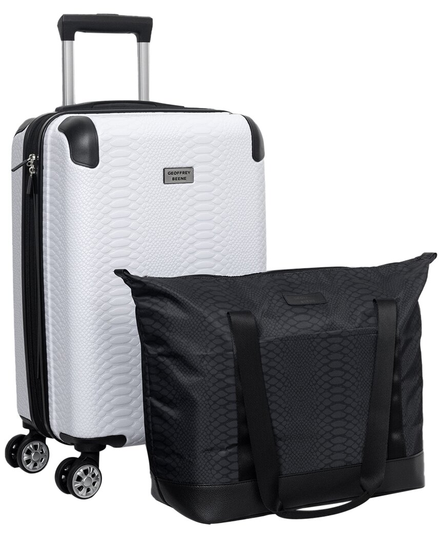 Shop Geoffrey Beene Embossed Snakeskin 2pc Expandable Luggage Set