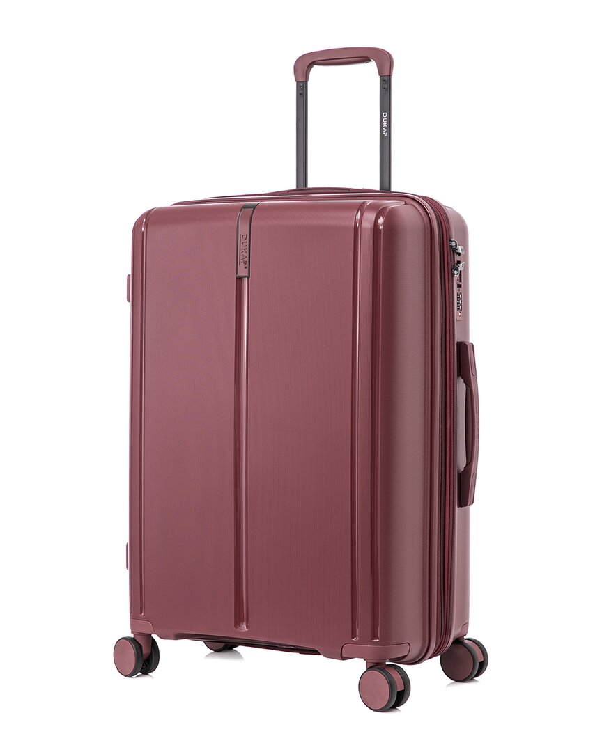 Dukap Airley Lightweight Expandable Hardside Spinner Luggage In Red