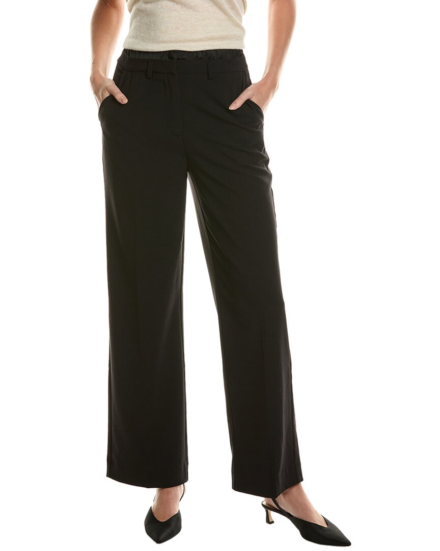 Ellen Tracy Pull-on Straight Leg Pant In Black