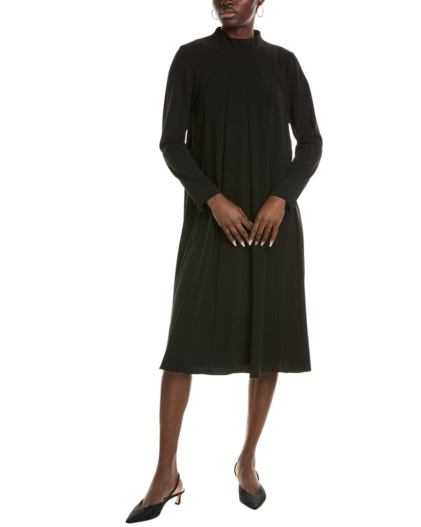 Mikael Aghal Midi Dress In Black