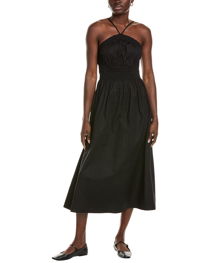 Shop Rachel Parcell Halter Midi Dress In Black