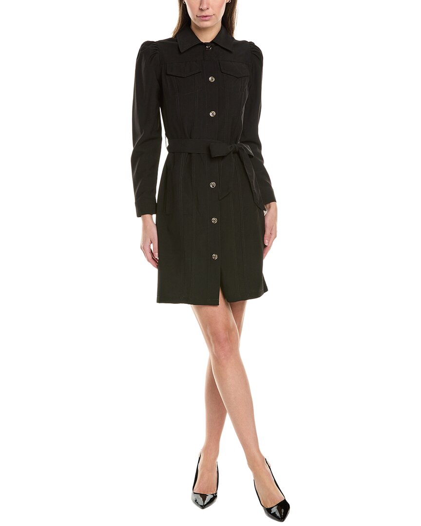 Nanette Lepore Nanette Midi Shirtdress In Black