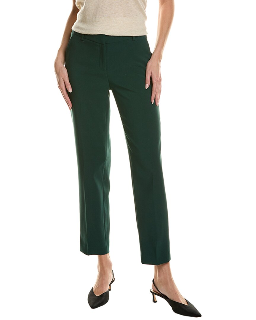Shop Anne Klein Straight Ankle Pant In Green