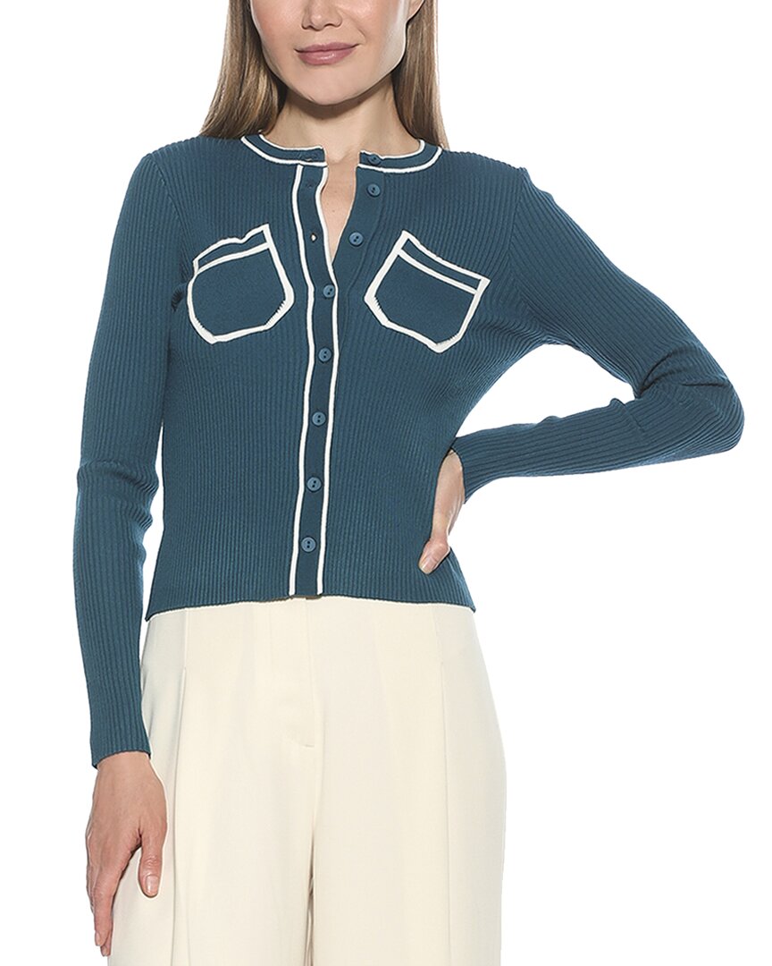 Alexia Admor Clover Cardigan In Green