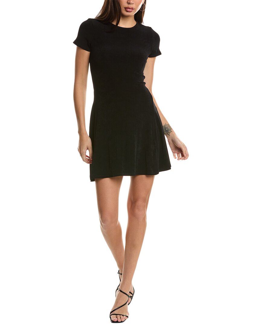 Shop Bebe Slinky T-shirt Dress In Black