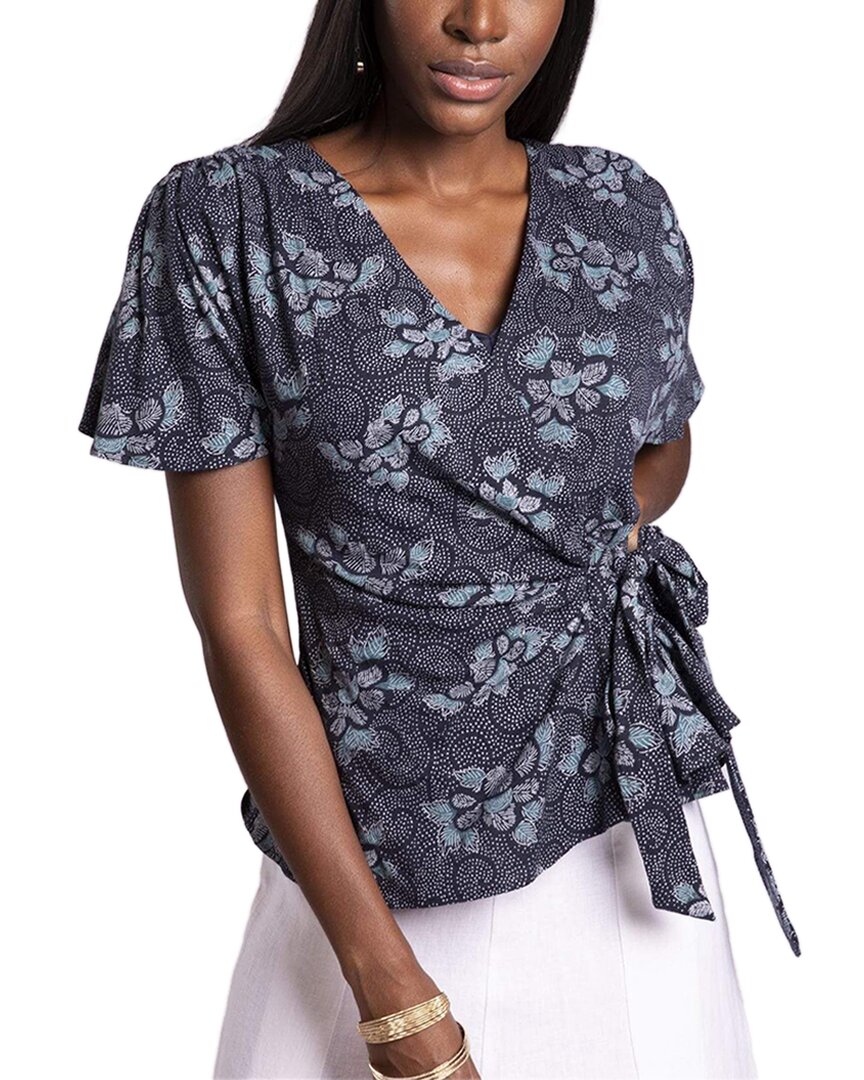 Eva Franco Marika Short Sleeve Top In Bali