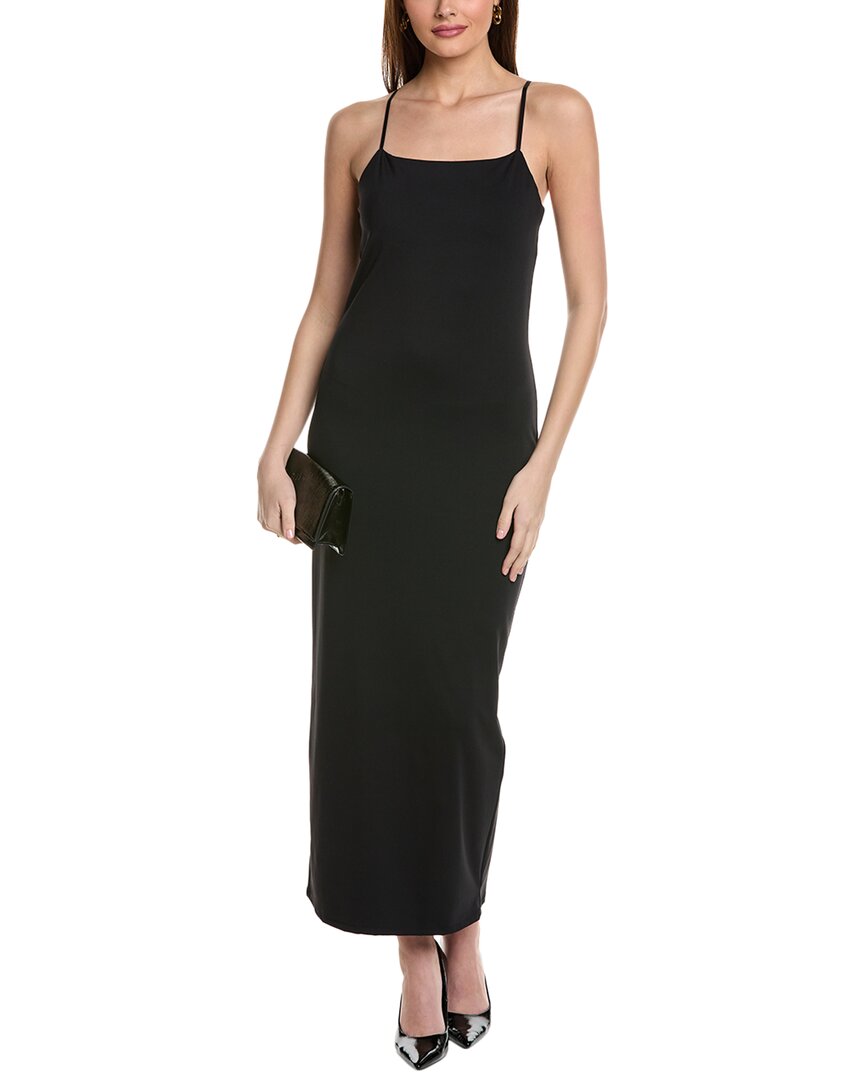 Kenneth Cole Maxi Slip Dress In Black