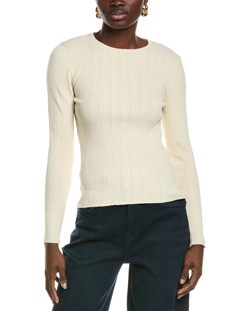 Kenneth Cole Multi Rib Sweater In White