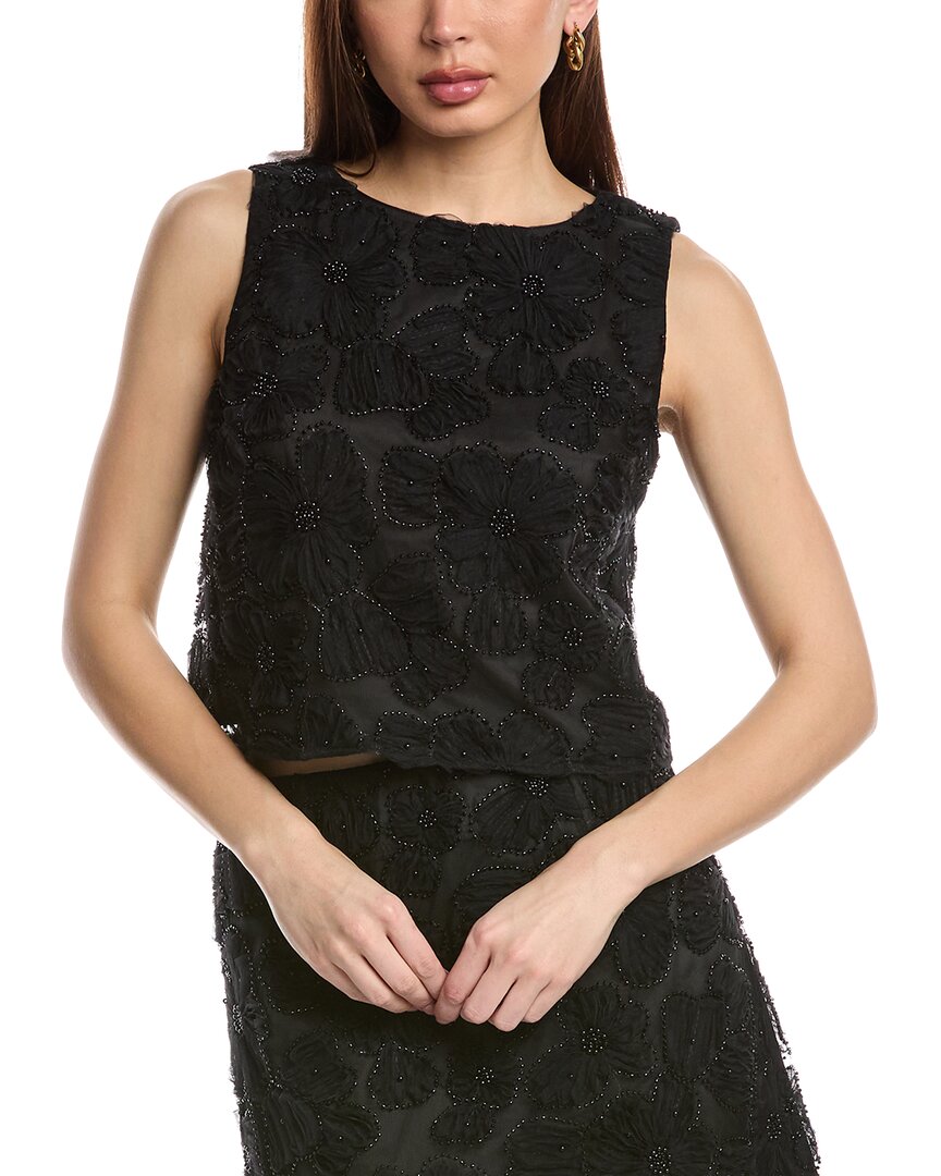Flora Bea Nyc Bello Cropped Top In Black