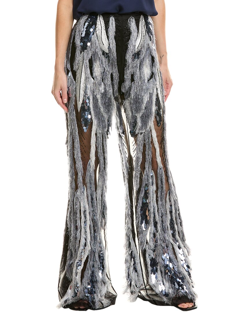 Alberta Ferretti Trousers Argent In Silver