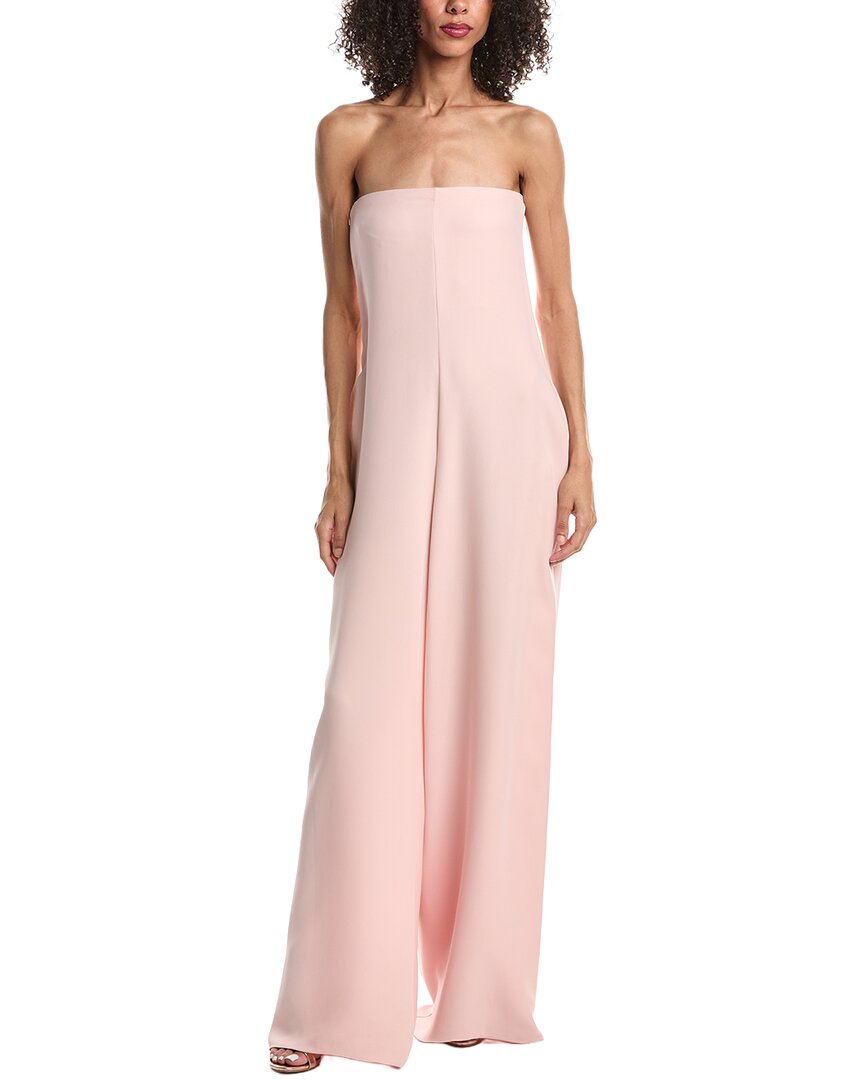 Valentino Silk Jumpsuit In Pink