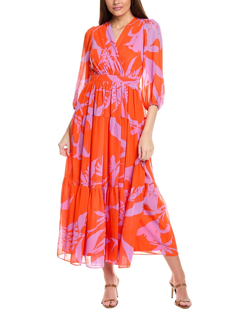 Tiered Maxi Dress in Red