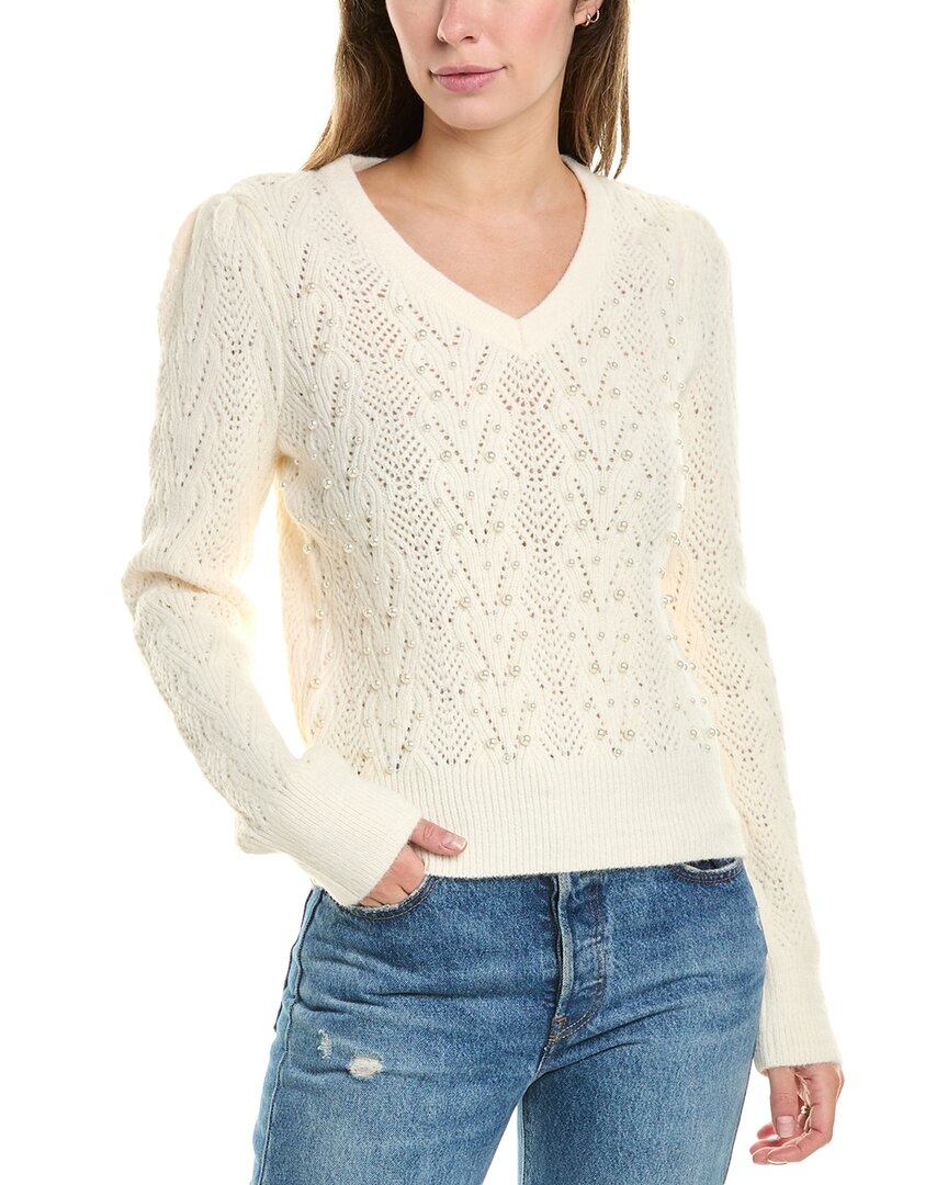 NANETTE LEPORE NANETTE NANETTE LEPORE PEARL BEAD SWEATER
