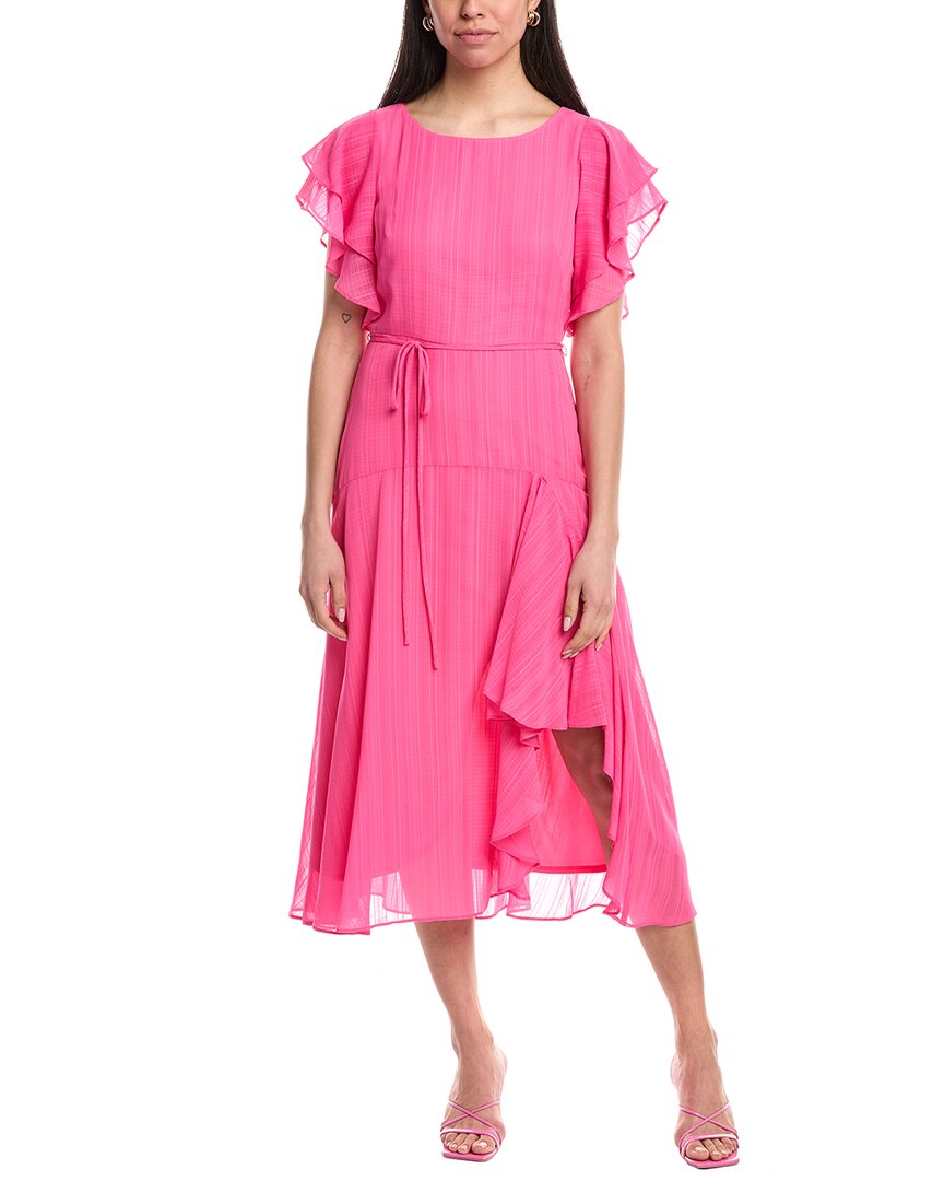Maison Tara Midi Dress In Pink