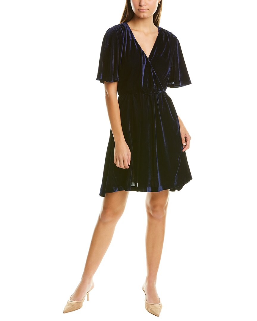 Alexia Admor Oakless Velvet A-line Dress In Black