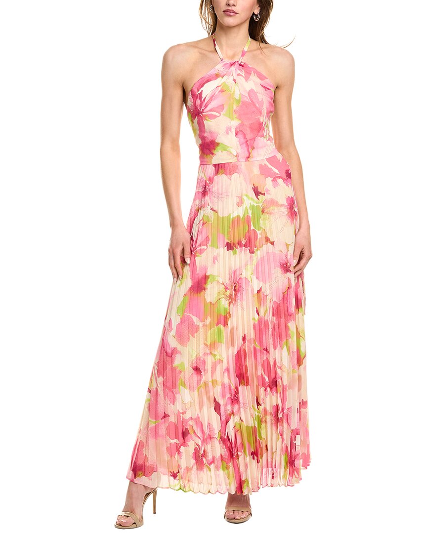 Julia Jordan Printed Chiffon Maxi Dress