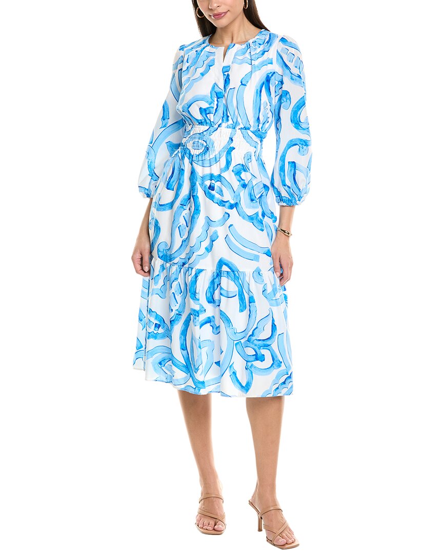 Julia Jordan Lawn Midi Dress In Blue