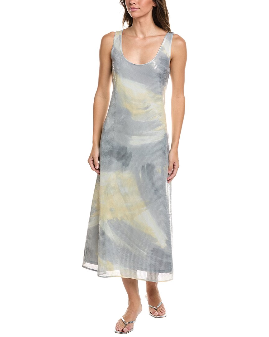 Kenneth Cole Long Slip Dress In Yellow