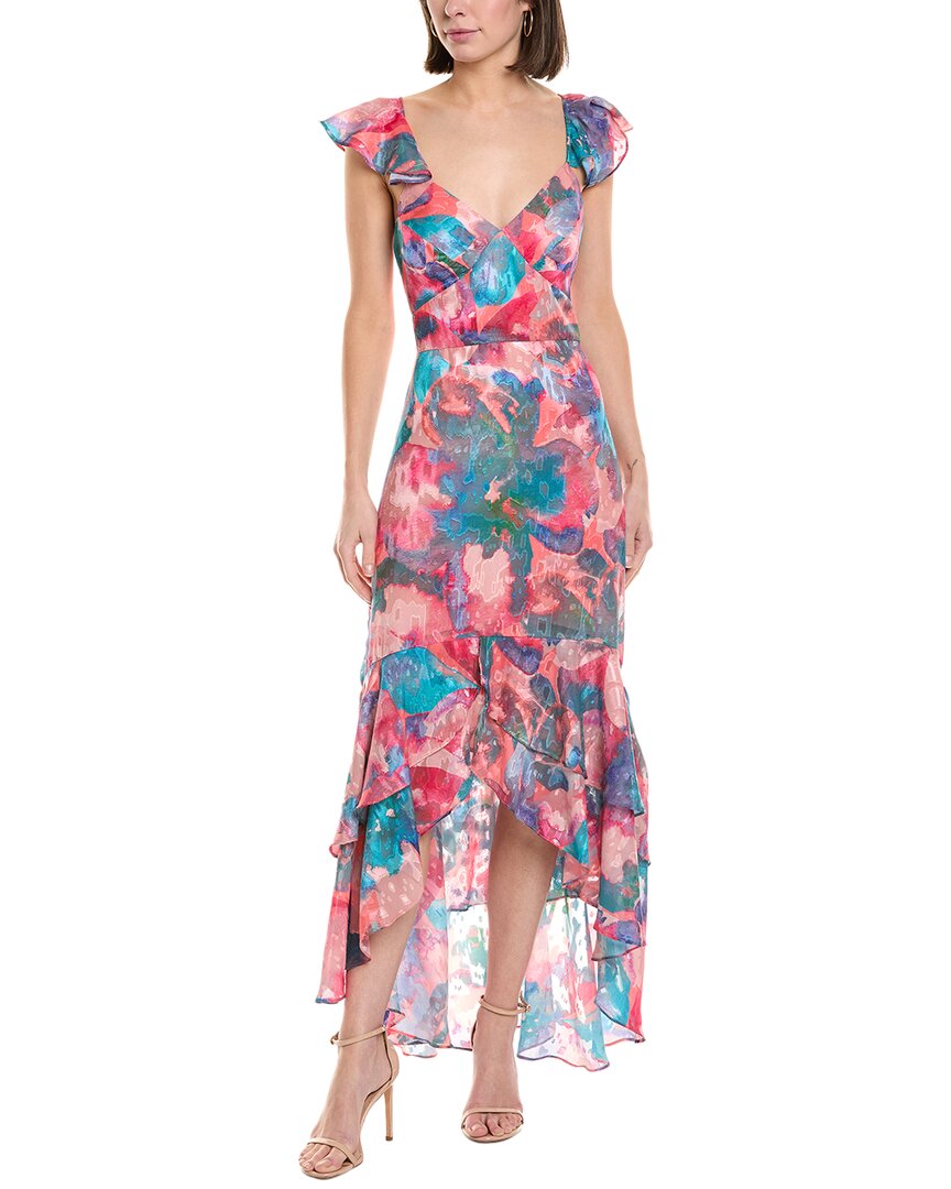 Hutch Narah Midi Dress In Green