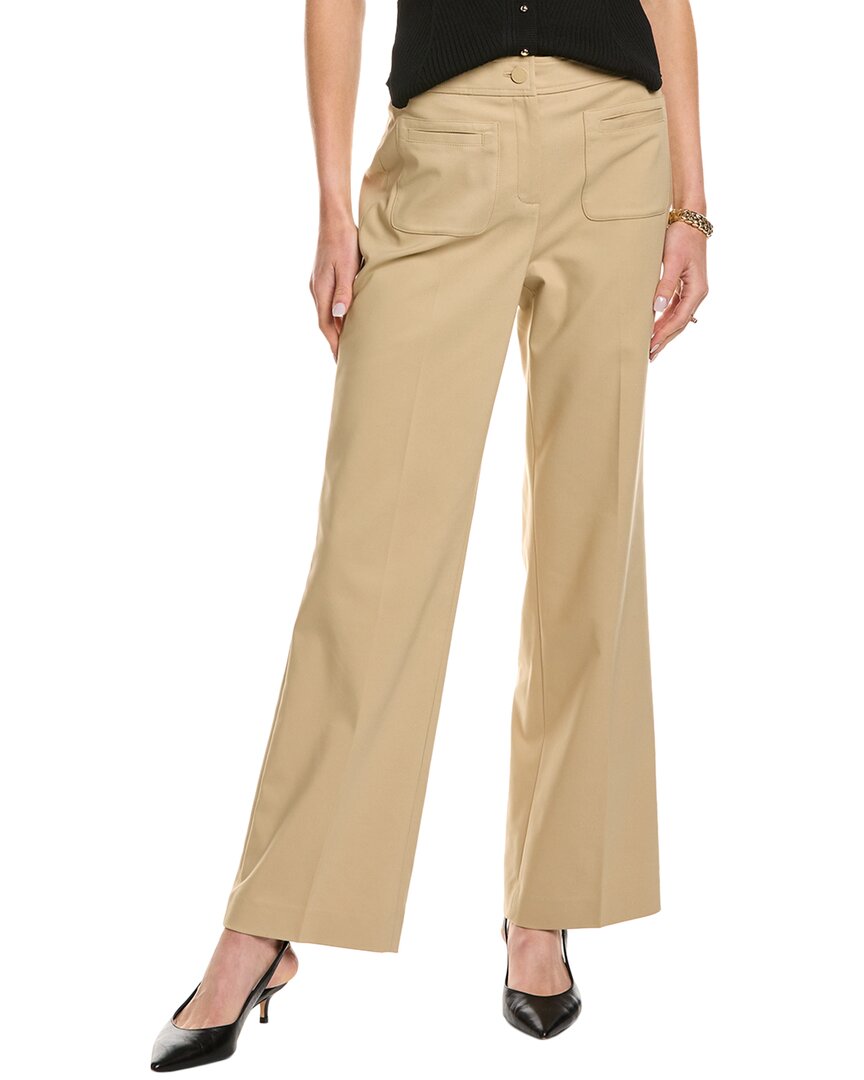 Shop Anne Klein High-rise Pant In Beige