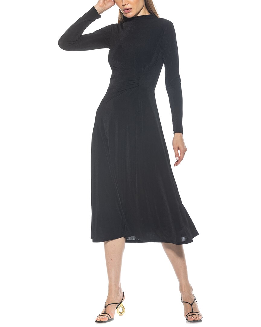 Alexia Admor Marla Long Sleeve Draped Midi Dress
