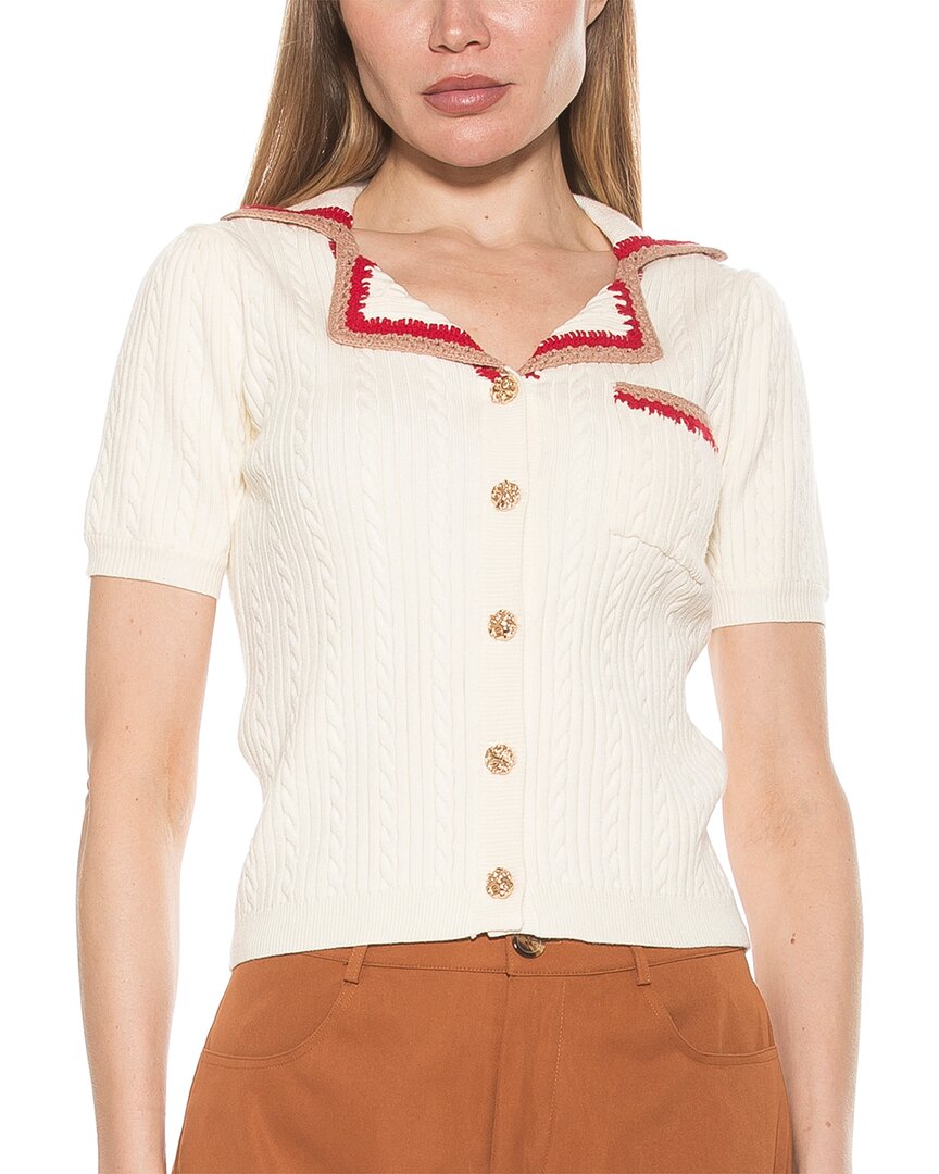 Alexia Admor Kith Knit Button Top
