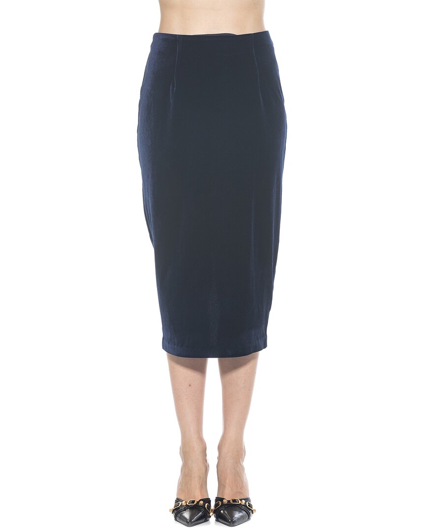 Alexia Admor Jayden Velvet Midi Skirt