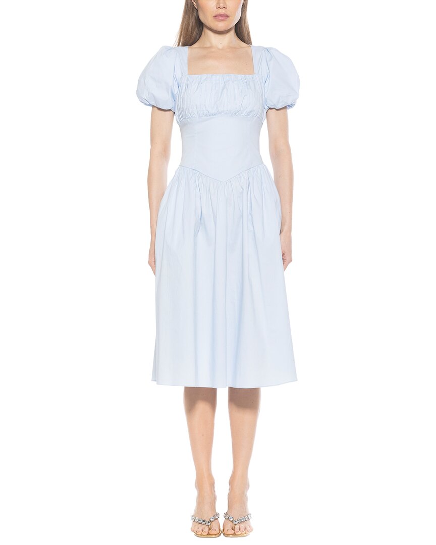 Alexia Admor Jessi Puff Sleeve Midi Dress
