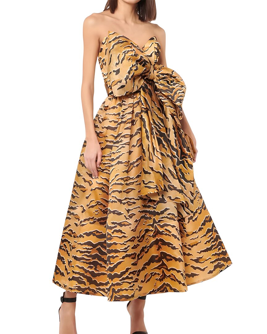 Linda Charm Midi Dress In Animal Print