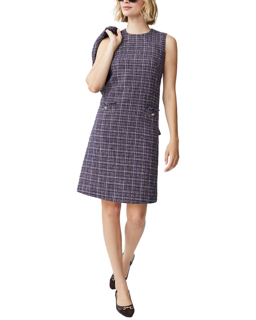Shop J.mclaughlin Bridget Linen-blend Dress