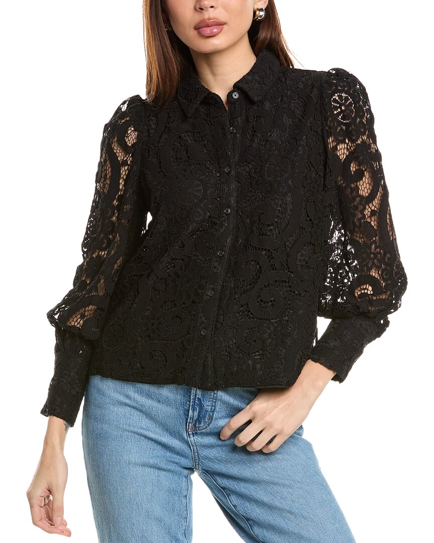 Nanette Lepore Nanette  Lace Shirt In Black
