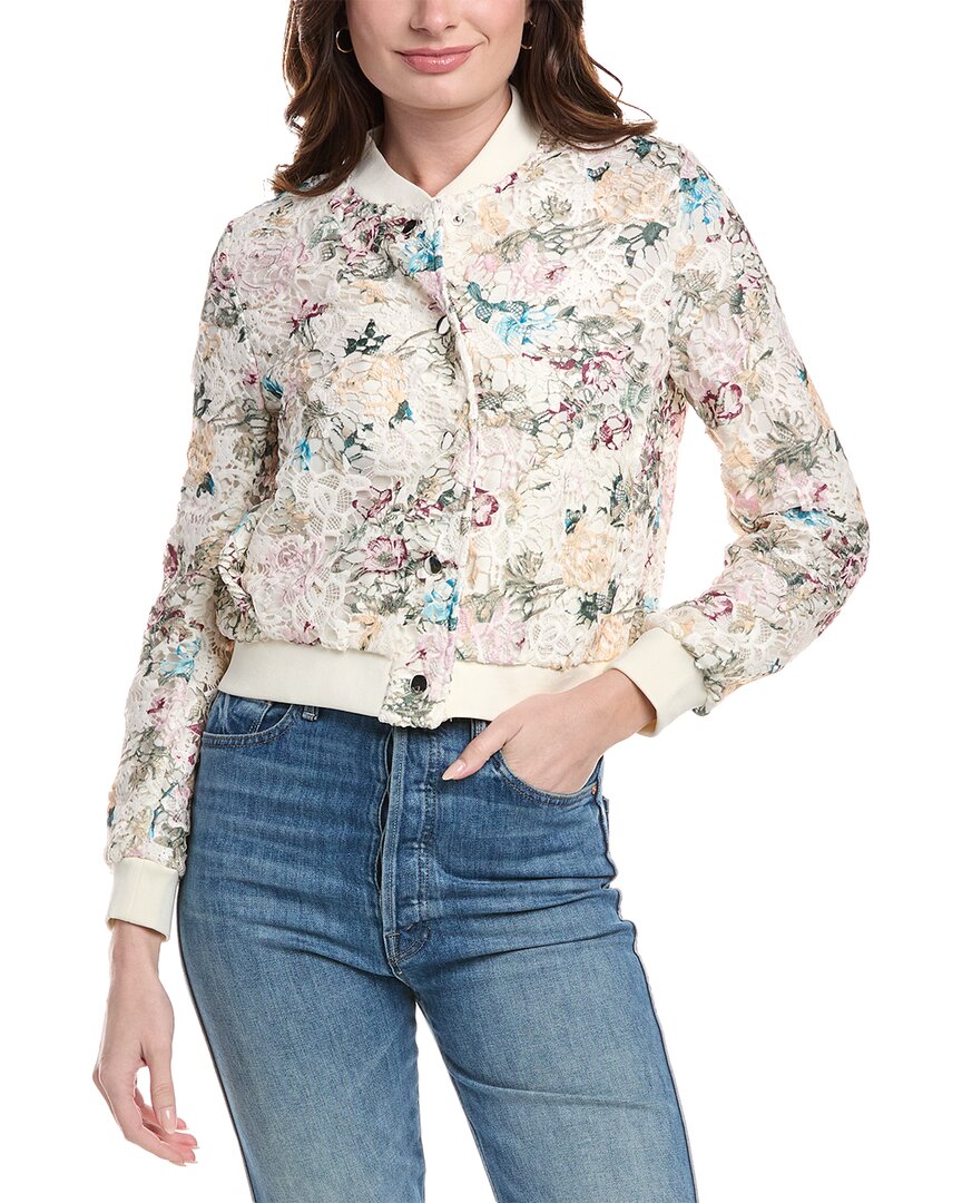 Nanette Lepore Lace Jacket In White