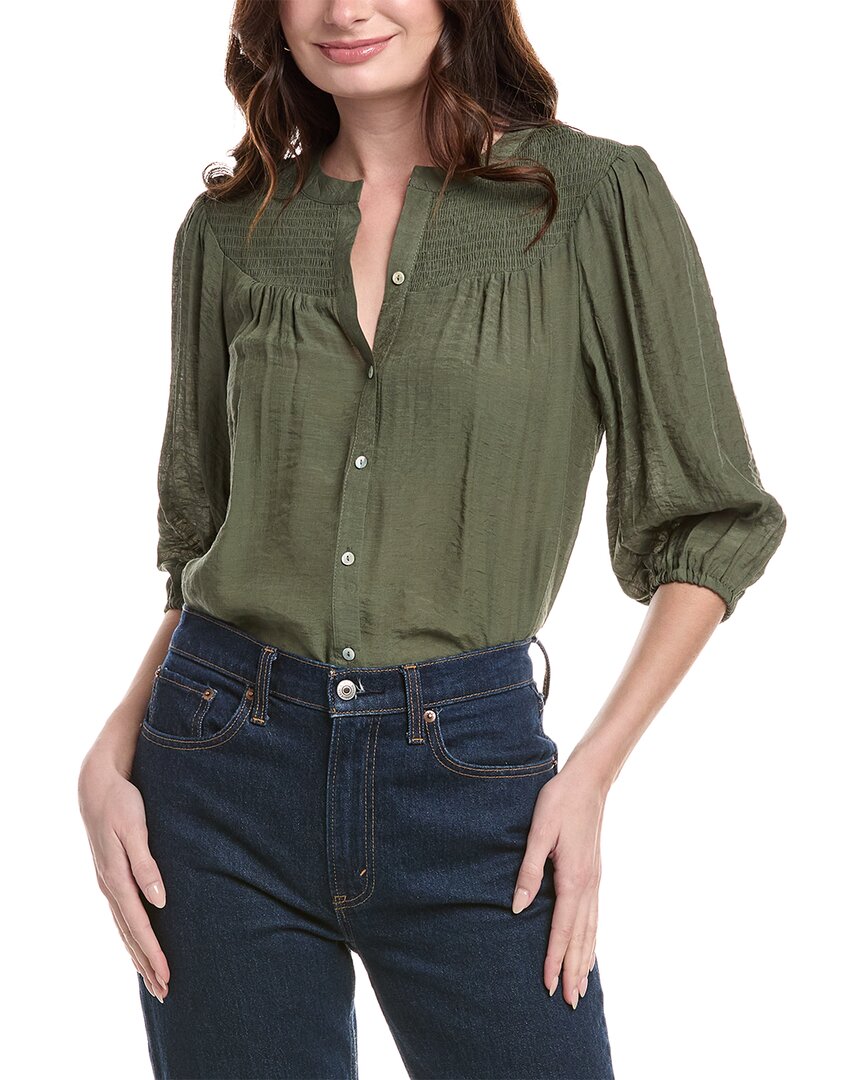 Shop Nanette Lepore Nanette  3/4-sleeve Top In Green