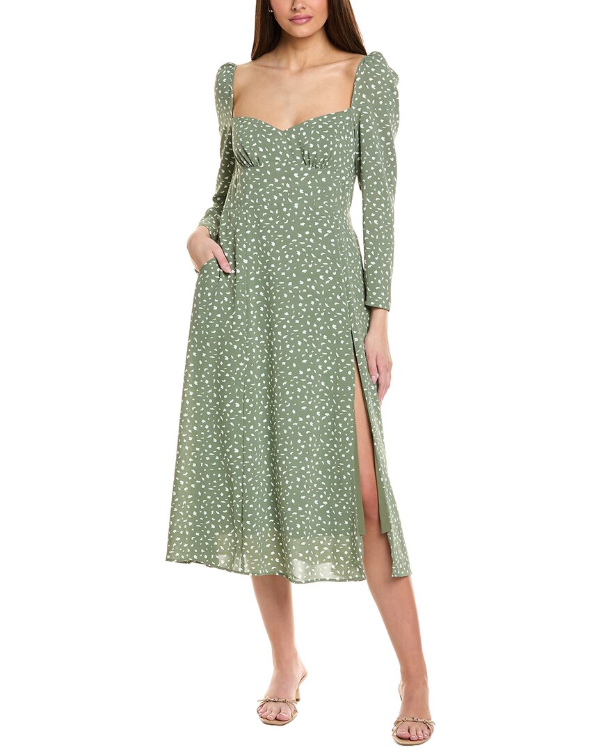 Jl Luxe Midi Dress In Green
