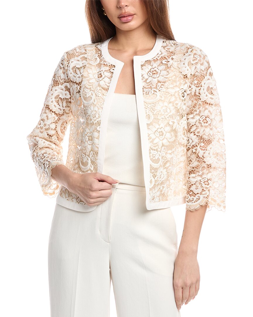 ANNE KLEIN ANNE KLEIN FRAMED CARDIGAN JACKET