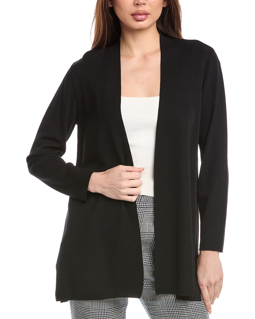 Shop Anne Klein Napa Cardigan In Black