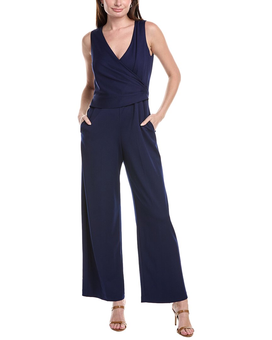 Anne Klein Cool Crepe V-neck Jumpsuit