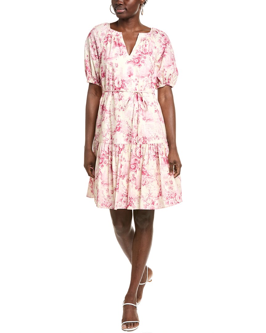 Julia Jordan Bubble Sleeve Dress In Multi