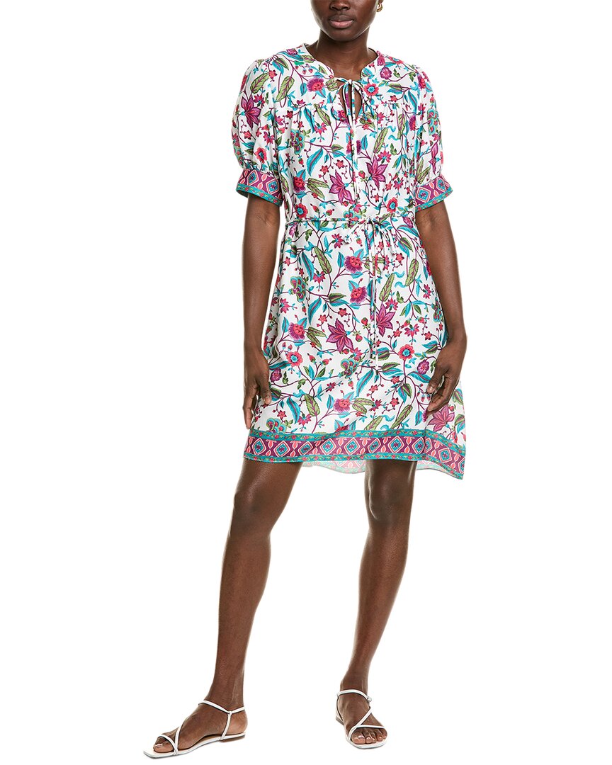 Julia Jordan Floral Print Short Sleeve Dress In Multi