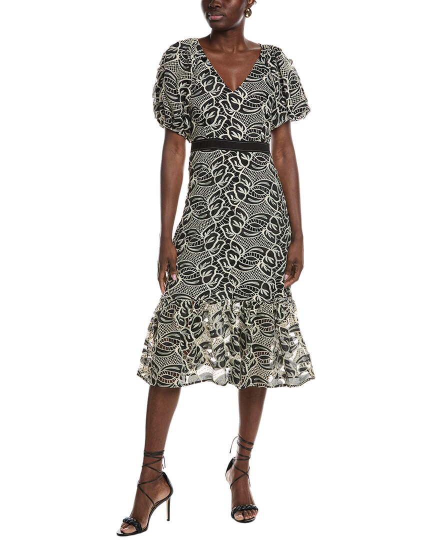Sam Edelman Eyelet Maxi Dress In Black