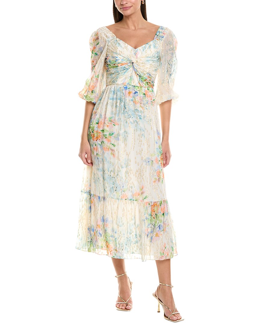Shoshanna Havana Midi Dress In White