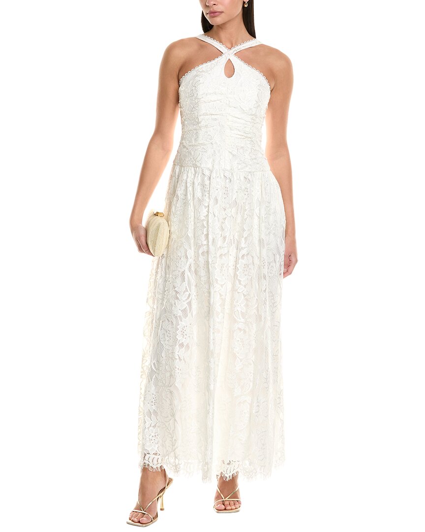 white cut out dress maxi Merletto Cut Out Maxi Dress