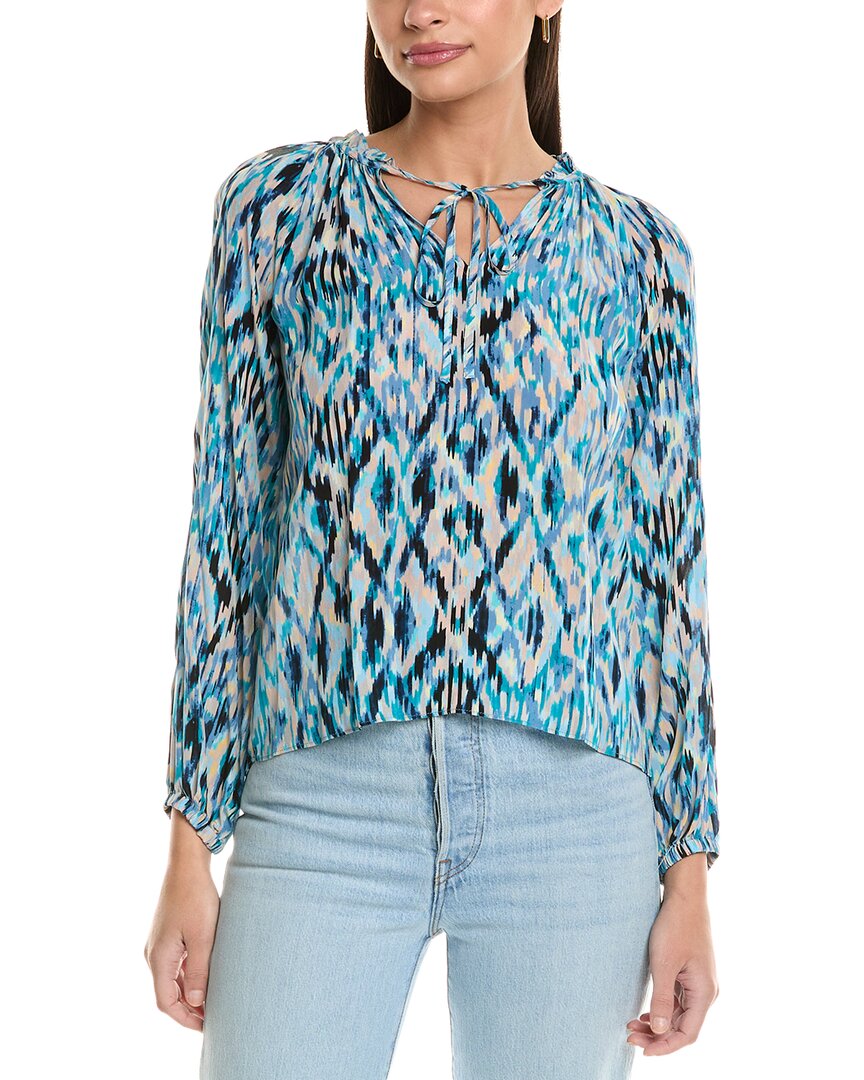 Shoshanna Samson Top In Blue Multi
