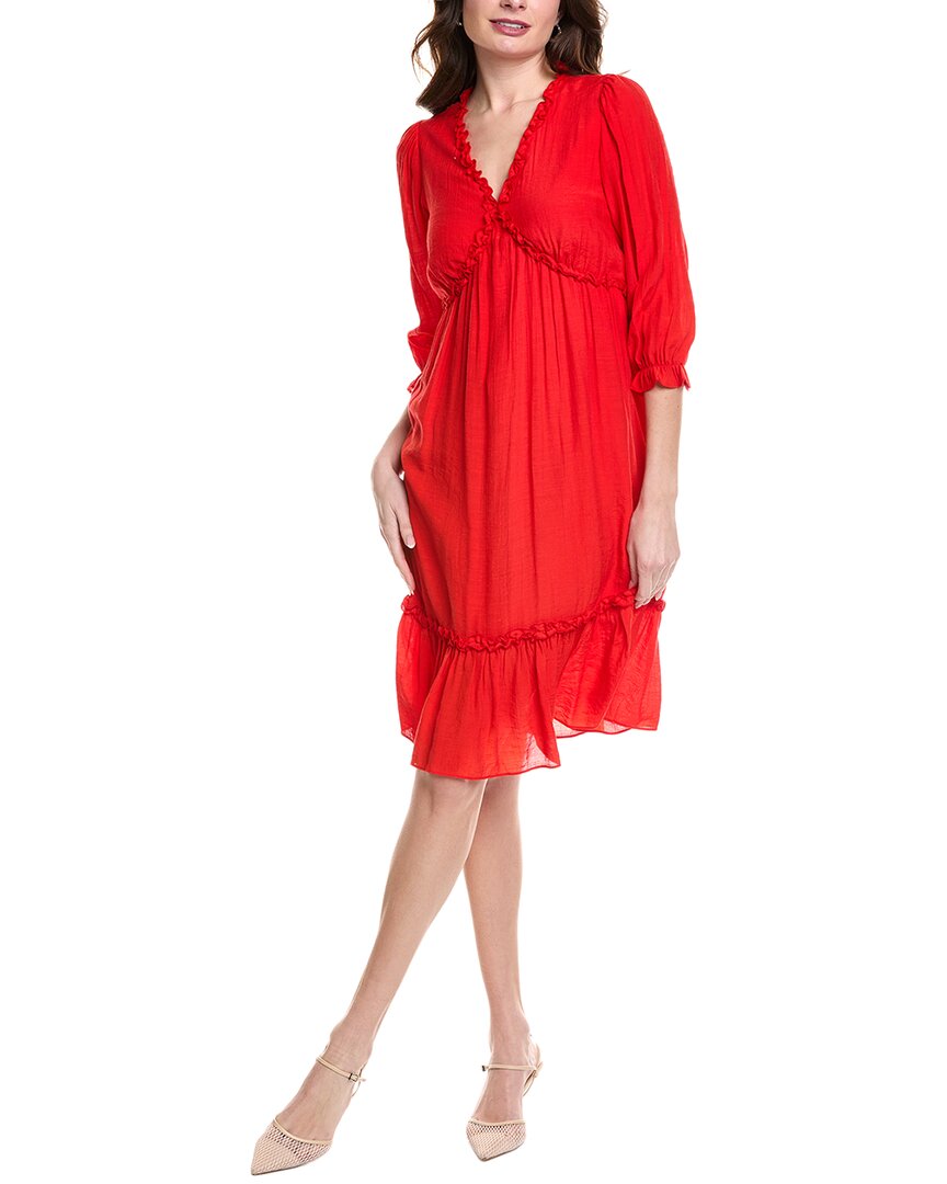 Nanette Lepore Midi Dress In Red