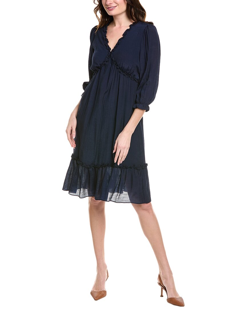 Shop Nanette Lepore Nanette Midi Dress In Blue