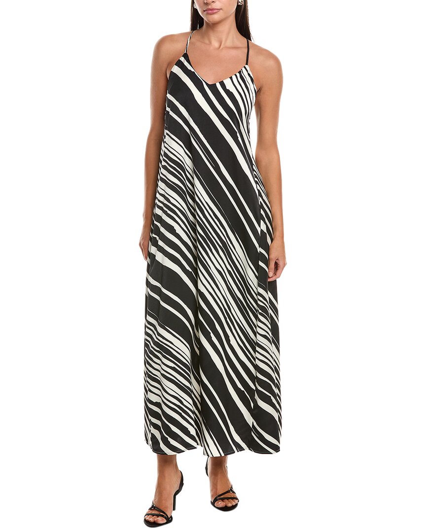 Nicole Miller Palma Satin Maxi Dress