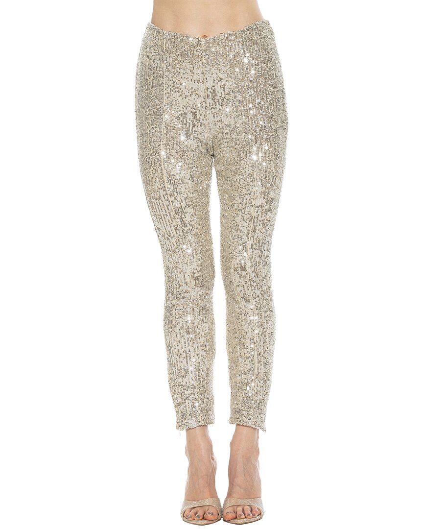Alexia Admor Daena Sequin Leggings In Metallic